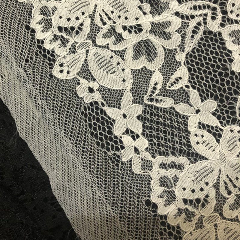 Lace Fabric Dress Cutwork Polyester for Women's Wear Wholesale Supplie 9